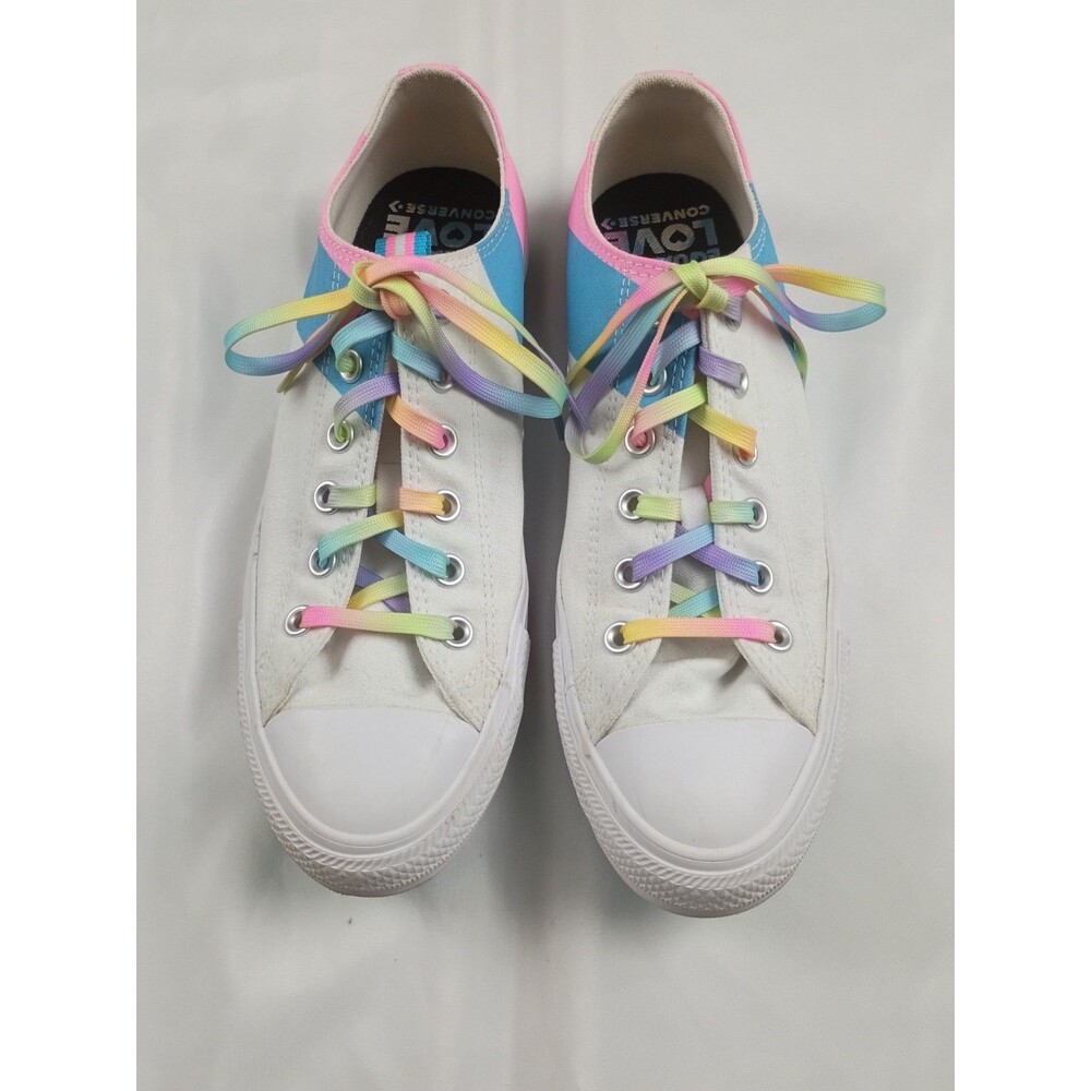 Converse Chuck Taylor Pride Low Trans Flag 167760C Women's Size 10 Pink/Blue/Wht